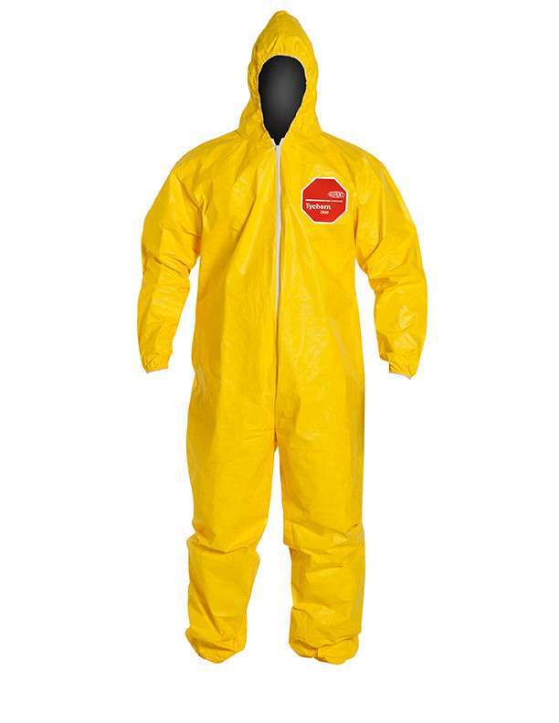 Dupont QC127 Tychem QC Coveralls with Hood - MFRS Direct