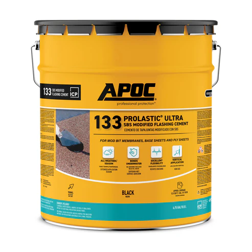 APOC 133 Prolastic SBS Modified Flashing Cement for wet roof repairs