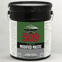 Tropical 509 white elastomeric roof coating bucket for reflective cool roof systems