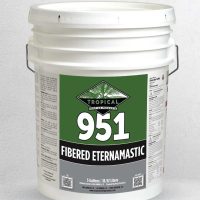 Tropical 951 white elastomeric roof coating bucket for cool roof applications